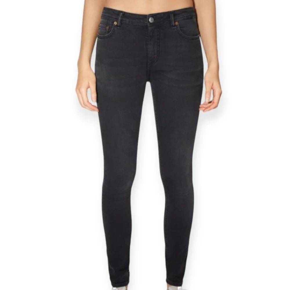 Acne Studios Skin 5 Skinny Jeans Washed Black Size 26